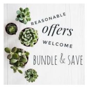 Always open to reasonable offers!! 😊